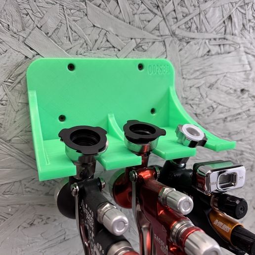 3 PLACE MAGNETIC SPRAY GUN HOLDER BINKS SATA AUTO PAINT AUTO BODY MADE - View #2