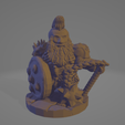 Dwarf-Flail-Hero.png STL file Dwarven Flail Hero・3D printer design to download