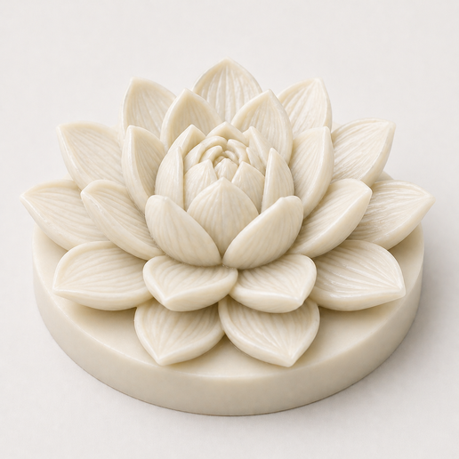 Lotus Flower Mold STL – Complete Silicone Mold System for Resin, Candle, Soap