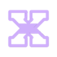 abecedario 2,5 cm - letra X.stl alphabet cutter 3D model - 2,5 cm