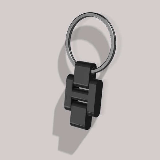 Hinged key ring attachment