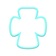 1.png Chubby Heart Cross Cookie Cutters | Standard & Imprint Cutters Included | STL Files
