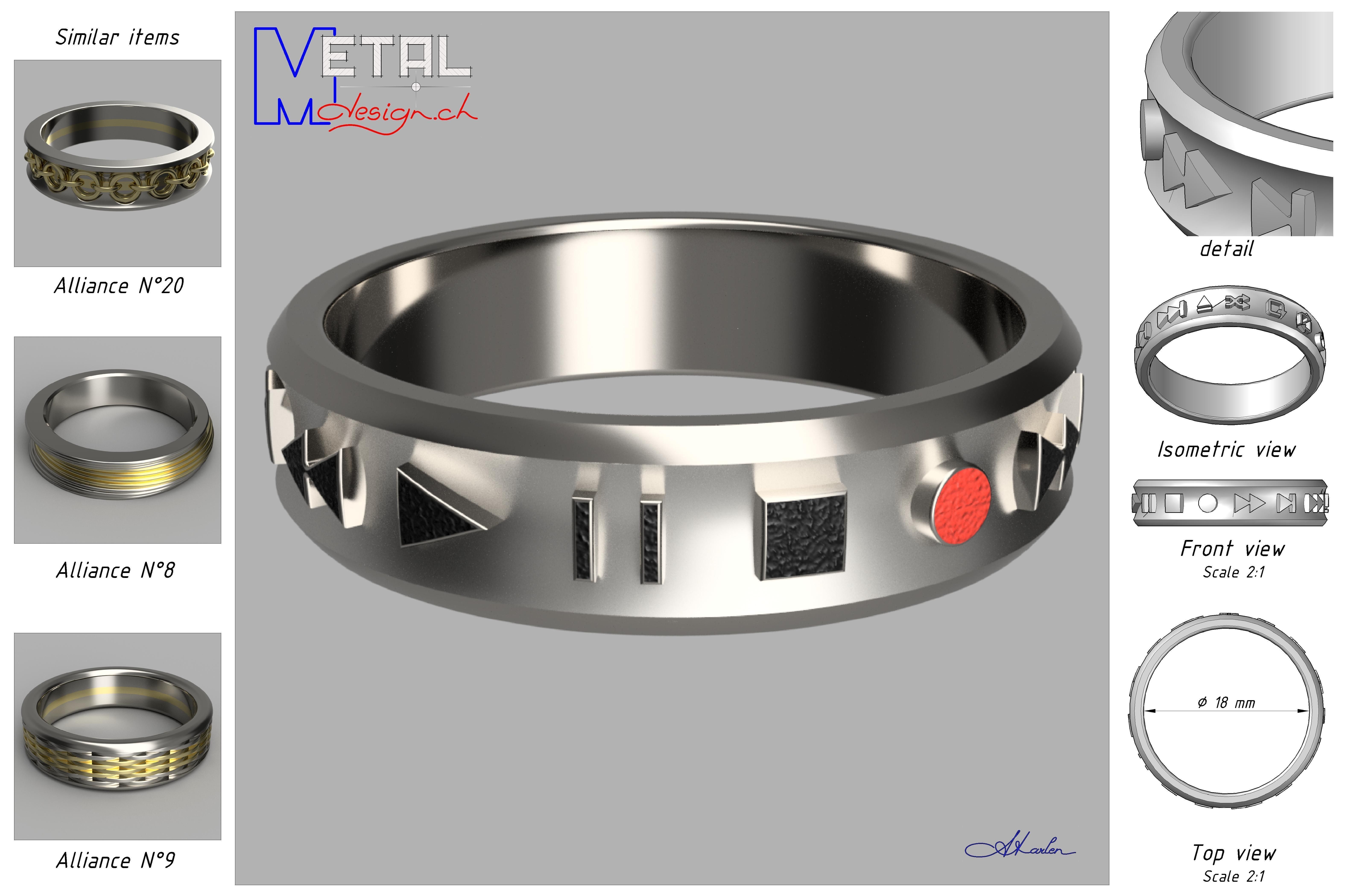 Download free STL file Audio Ring • 3D printable object ・ Cults