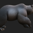 01_renkli_3_yan.png Brown Bear Statue Design 2 - 3D Print Model