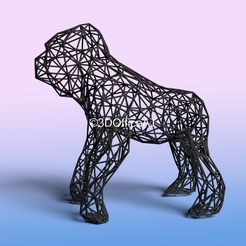 gorilla-1.jpg STL file Gorilla - Mesh Wire・3D printable design to download, 3DOfficeAT
