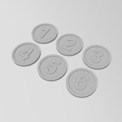 Regular-1.png Archivo STL Marcadores Objetivo Numerados・Objeto para impresora 3D para descargar
