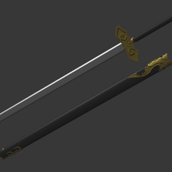 suibian colored.png STL file Suibian sword・Template to download and 3D print