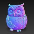 Sleepy-Owl-Decorative-Figure-16.jpg Sleepy Owl Decorative Figure – 3D Printable STL