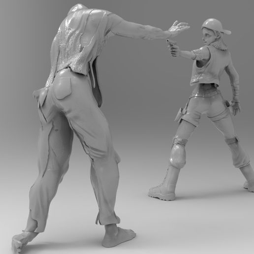 🧟 Zombie Apocalypse・Free OBJ File for 3D printing・Cults