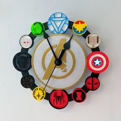 IMG_20210225_125709.jpg STL-Datei Avengers-Uhrengesicht・3D-Druck-Idee zum Herunterladen