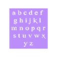 alphabet stencil 1.stl Airbrush Stencil  - Alphabet - font style 1