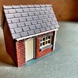 Lineside-Hut-front.jpg Railway Workmen's Hut, scalable. Model Railway HO/OO