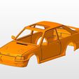 front.jpg ford escort mk4 rs turbo series 2 BODY SHELL FOR 1:10 RC CAR STL FOR 3D PRINTING