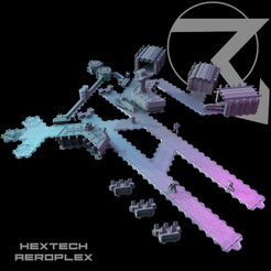 HEXTECH-Aeroplex-Example-B.png Fichier 3D HEXTECH - Aeroplex - Ensemble de base (Compatible Battletech)・Modèle pour imprimante 3D à télécharger