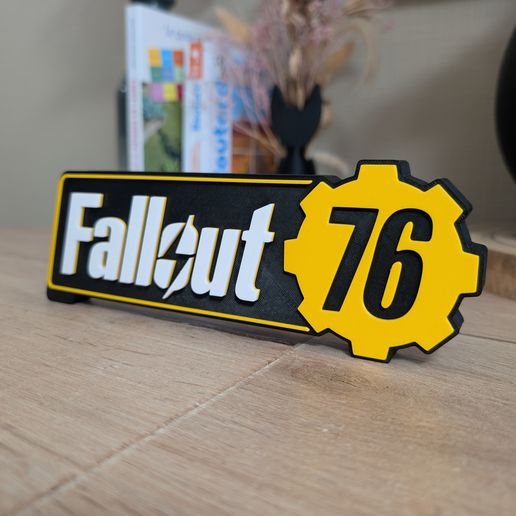 🎮 Fallout 76 logo design Fanart・ STL File for 3D printing・Cults
