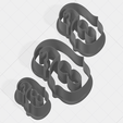 6 SCK 5-7-9cm.png Number 6 Collection Cookie Cutter