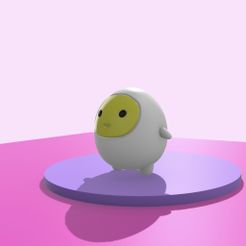 IMG_6805.jpg Archivo STL Mr. Egg - Fácil de imprimir, por piezas, una pieza o como llavero!・Plan imprimible en 3D para descargar
