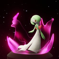 render-gardevoir.jpg STL file Pokemon Gardevoir・Model to download and 3D print