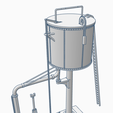 Water-Tower-02-15.png Cylindrical Sectional Water Tower - OO Gauge / 1:76 Scale