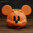 Mickey01.png Pumpkin Mickey Bowl Halloween Disney 2 models