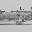 2.png MS Queen Anne, Cunard new cruise ship printable model, full hull and waterline