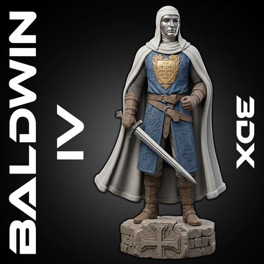 Baldwin IV – King of Jerusalem STL | 3DX Stylized Figure