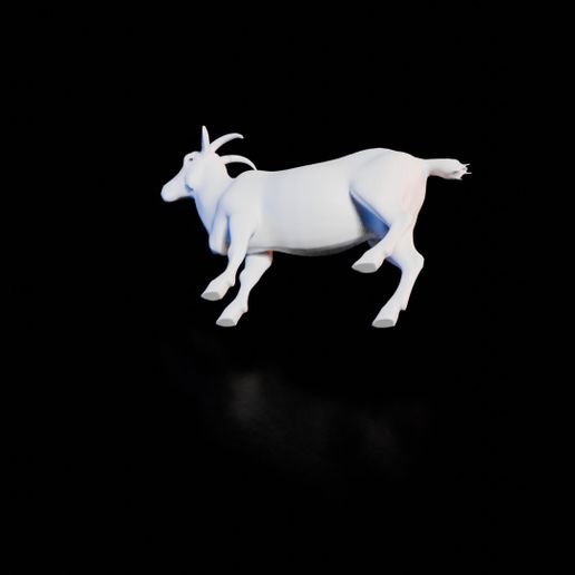🐐 goat・Free OBJ File for 3D printing・Cults