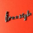 freestylemin11.jpg FREESTYLE font lowercase 3D letters STL file