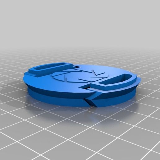 Modified 49mm springy lens cap 3D model