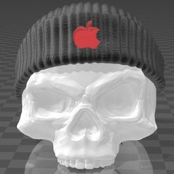 Dock-Station-APPLE_WATCH-SKULL_GANG.jpg STL file Suporte Dock Station Apple Watch Skull Gangsta・3D print design to download