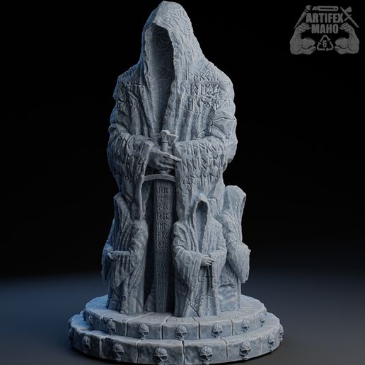 🏗️ RUNIC STATUE・ 3D File for 3D printing・Cults