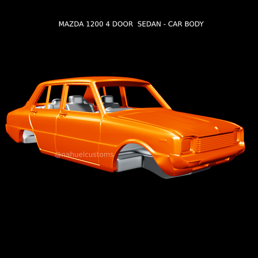 Nuevo-proyecto-2022-01-29T160428.563.png Archivo STL MAZDA 1200 4 DOOR SEDAN - CAR BODY・Modelo de impresión 3D para descargar, ditomaso147