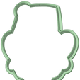 Contorno.png Gravity fall Stanley Pines 90mm cookie cutter