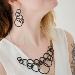 1.jpg Free STL file Bubble Jewelry Set・3D printable object to download