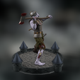 Render007_Viewport.png Heroes 3 Zombie from Necropolis for 3d Printing