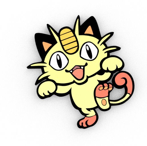 STL file pokemon Meowth 🐉 ・Design to download and 3D print・Cults