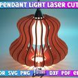 6.jpg Wooden pendant lamps - Vector laser cutting and engraving