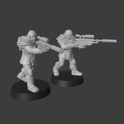 lawdog_snipers1.png Archivo STL gratuito Francotiradores Lawdog・Objeto para descargar e imprimir en 3D, Alloteu