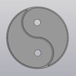 1.jpg 3D file Cup coaster Yin Yang・3D printer design to download