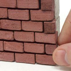 brick_image.jpg Fichier STL gratuit Moule à briques à l'échelle 1/12・Modèle à télécharger et à imprimer en 3D