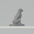 4.png Pointer Dog Garden Statue 3D print model