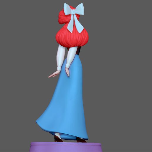 ARIEL BLUE DRESS LITTLE MERMAID DISNEY princess ANIMATION 3D PRINT 3D  File for Cults