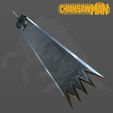 2.jpg Asa Mitaka Super Strong Uniform Sword from Chainsaw Man for cosplay 3d model