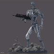 S-82.jpg Terminator T-800 Endoskeleton Salvation Diorama T2 Improved Version