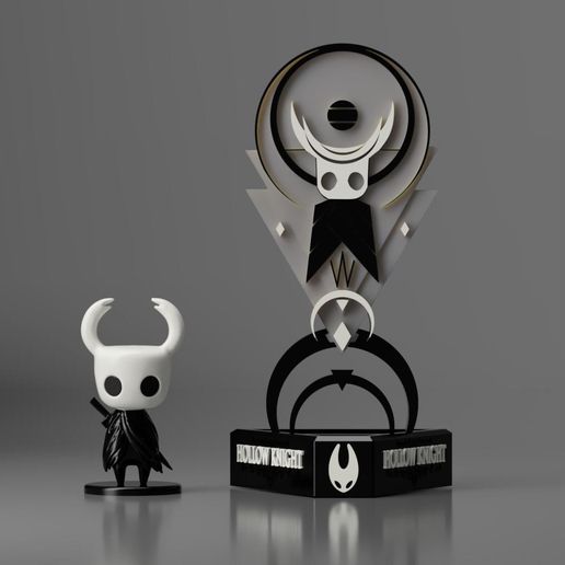 Headphone stand 3D model for 3D printing inspired by Game  Hollow Knight3D print model