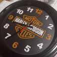 20240418_203347.jpeg HORLOGE MURALE BICOLORE HARLEY DAVIDSON