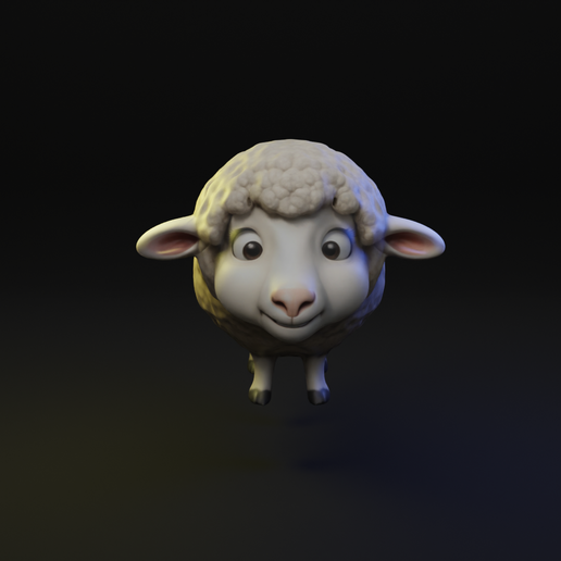 Sheep Cartoon Animal 3D model