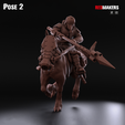 Pose 2 Death Division - Cavalry of the Imperial Force. Dynamic poses.