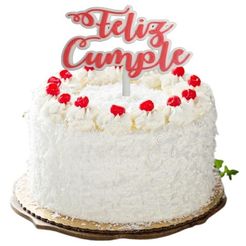 pastel_Feliz_Cumple.jpg Archivo STL cake topper Feliz Cumple・Objeto imprimible en 3D para descargar
