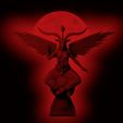 baphomet-red-2.jpg 3D file Baphomet 2 versions wings・3D printer model to download